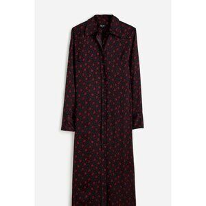 Madewell Black and Red Midi Dress